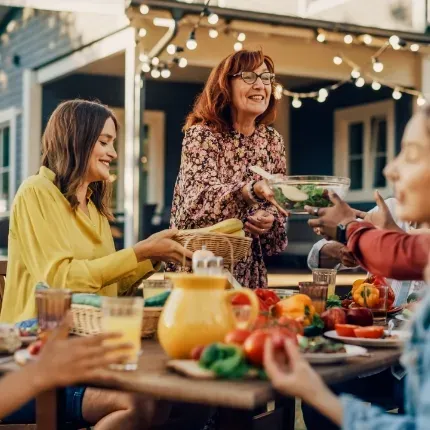 outdoor kitchen party
